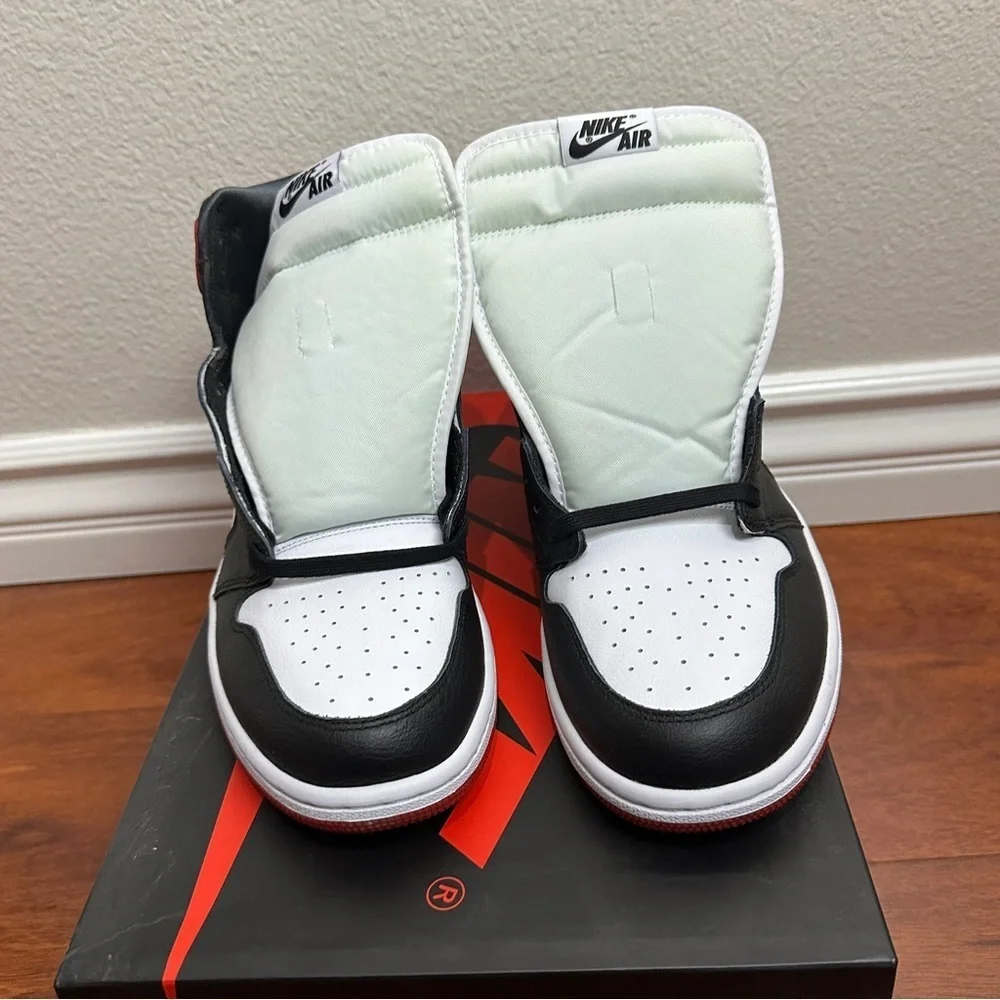 Jordan 1 Retro High Satin Black Toe (Women's) Size 12